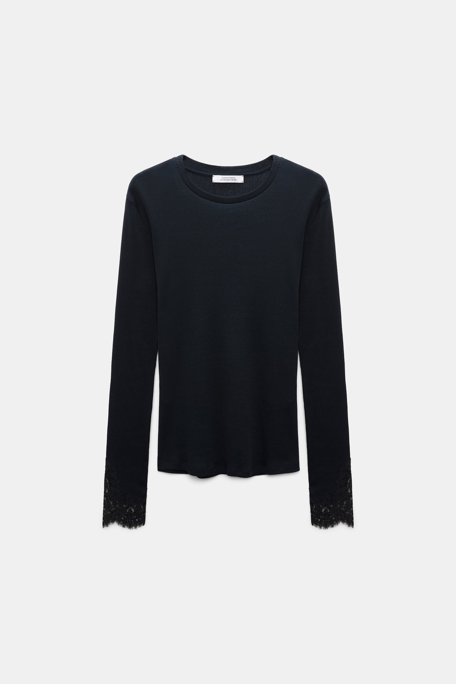 PURE SLEEKNESS SHIRT WITH LACE DETAILS