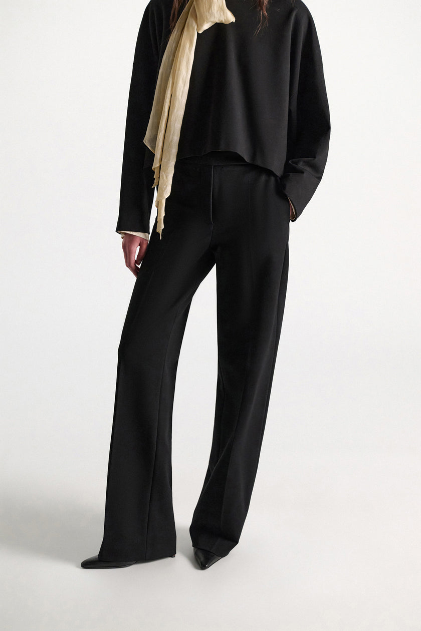 EMOTIONAL ESSENCE WIDE LEG PANTS IN PUNTO MILANO