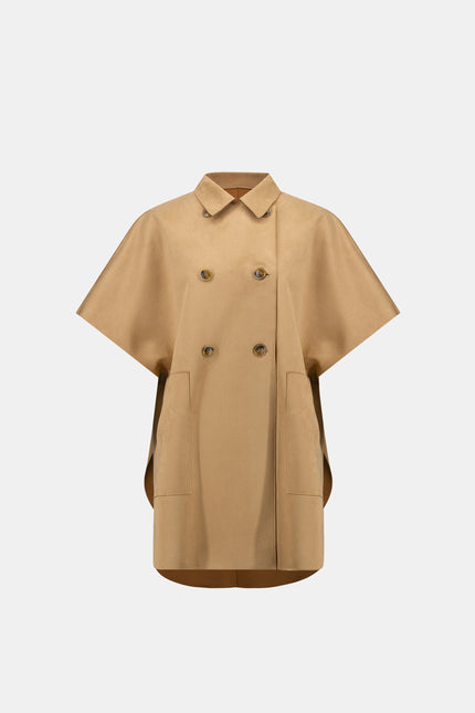 SCUBA SUEDE PONCHO JACKET