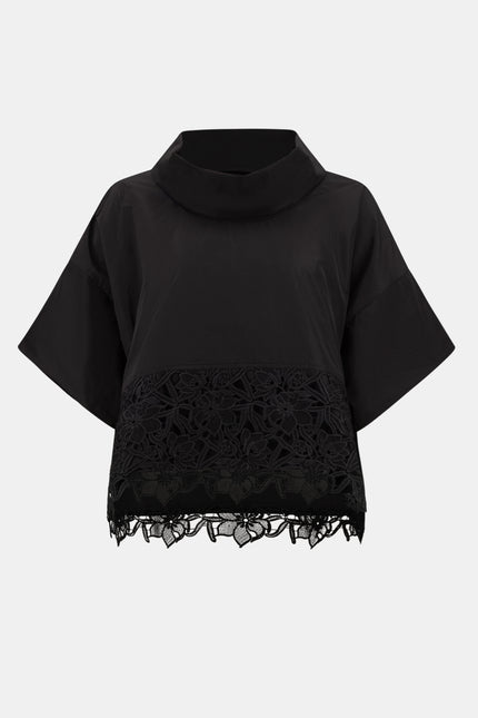 MEMORY BOXY TOP WITH LACE HEM