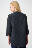 SIGNATURE FOIL TEXTURED JACQUARD TRAPEZE JACKET