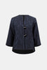 SIGNATURE FOIL TEXTURED JACQUARD TRAPEZE JACKET