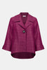 SIGNATURE TEXTURED JACQUARD NOTCH COLLAR SWING JACKET