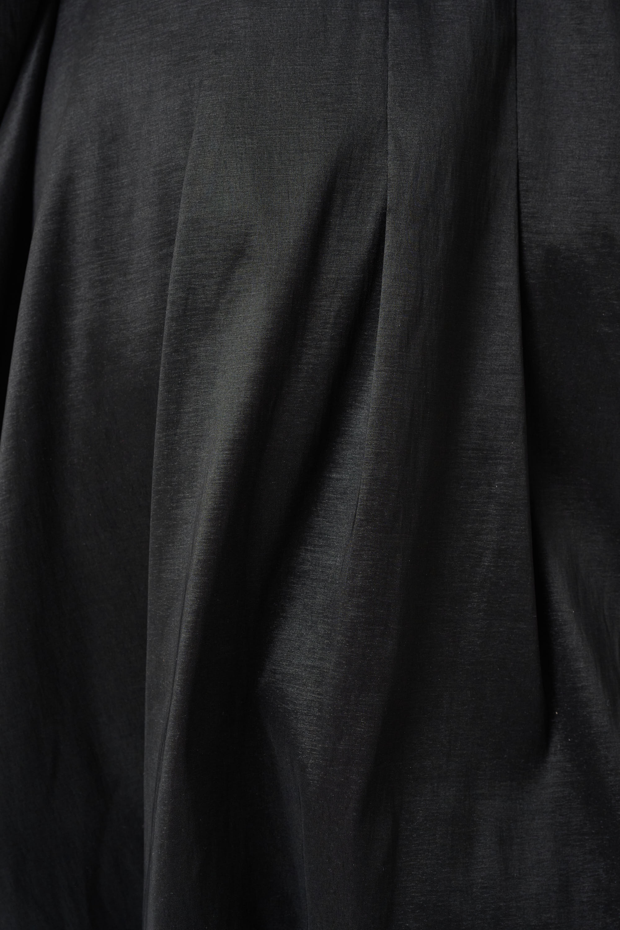 STRETCH TAFFETA BELTED FIT AND FLARE BALLOON COAT