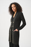 LUREX KNIT MILITARY STYLE COVERUP