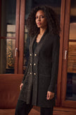 LUREX KNIT MILITARY STYLE COVERUP