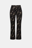 STRETCH DENIM ABSTRACT PRINT STRAIGHT LEG CLASSIC JEANS