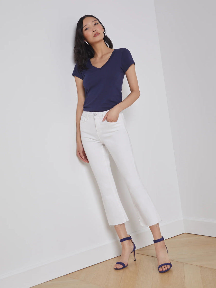 KENDRA CROPPED FLARE JEAN