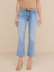 KENDRA CROPPED FLARE JEAN IN DRY ICE