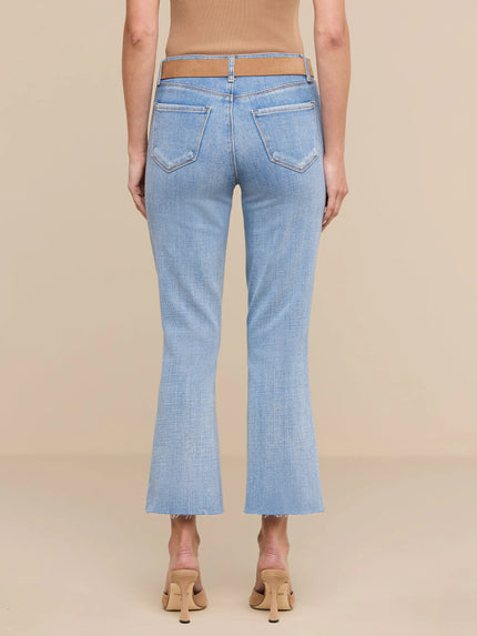 KENDRA CROPPED FLARE JEAN IN DRY ICE