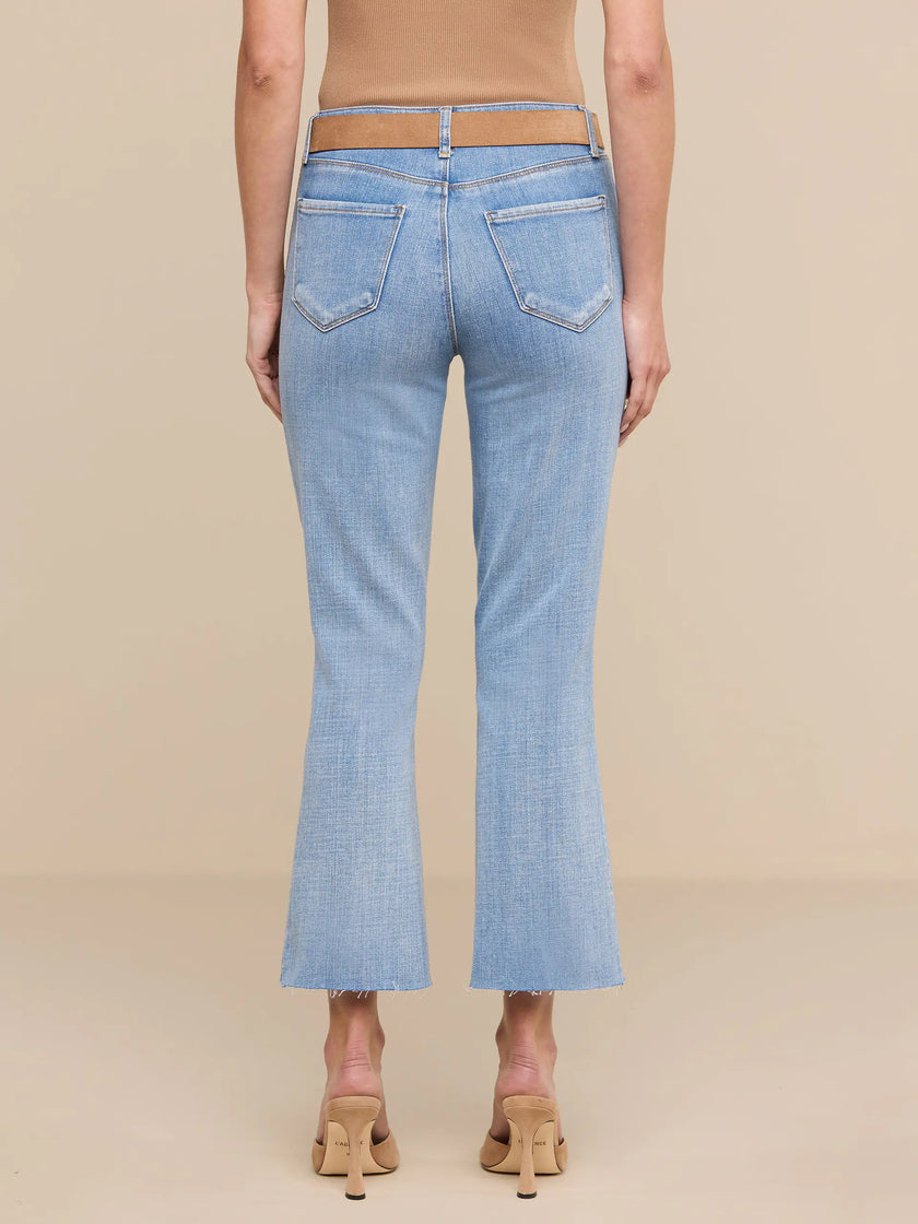 KENDRA CROPPED FLARE JEAN IN DRY ICE
