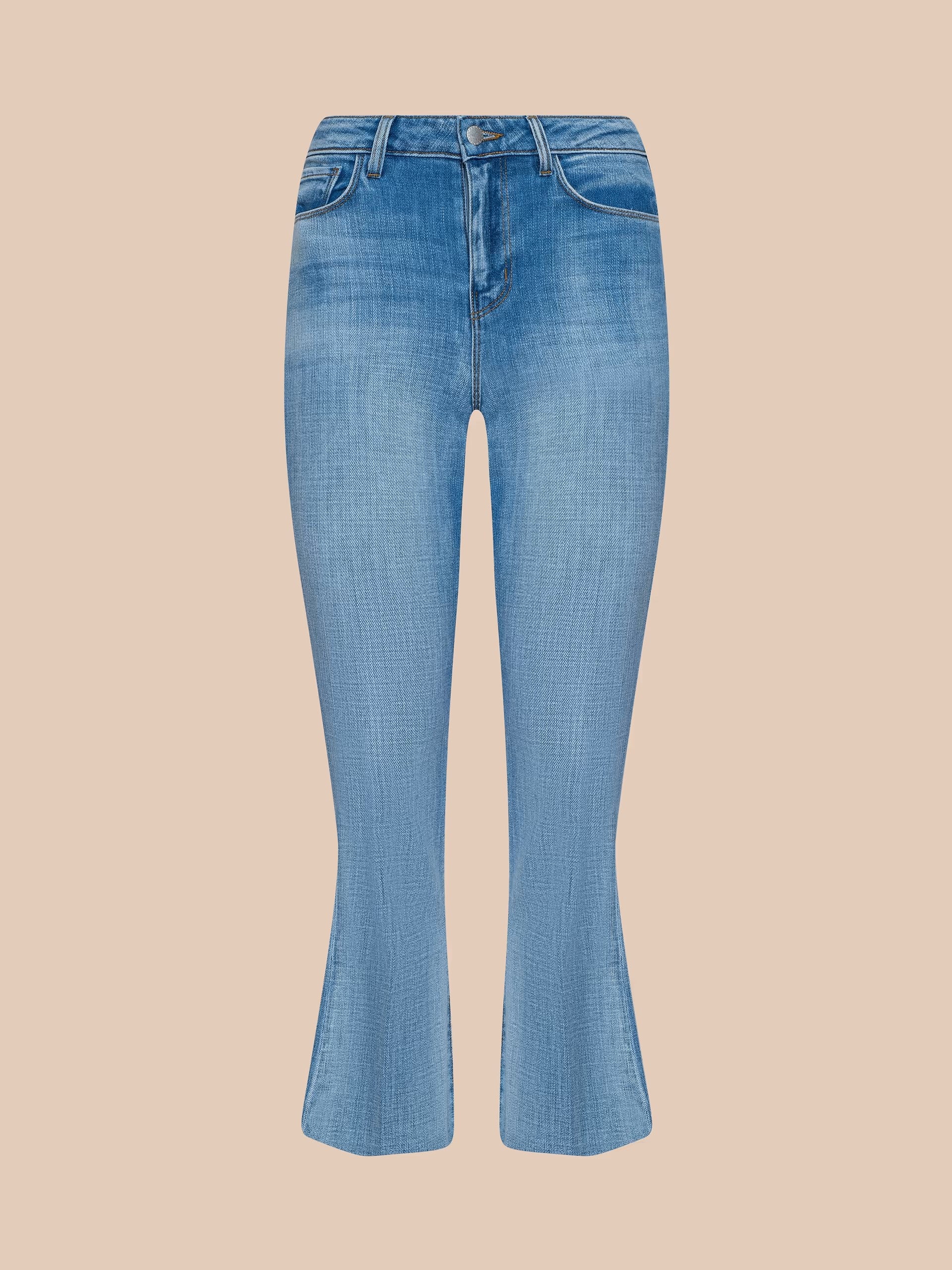 KENDRA CROPPED FLARE JEAN IN DRY ICE