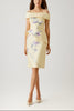 MIKADO FLORAL PRINTED PEPLUM DRESS