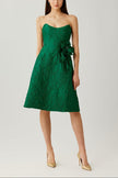 FLORAL JACQUARD COCKTAIL DRESS