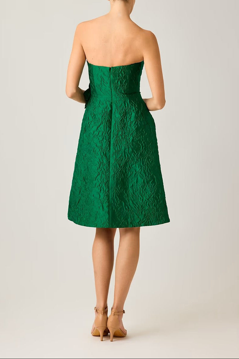 FLORAL JACQUARD COCKTAIL DRESS