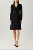 EMBELLISHED TUXEDO COAT DRESS