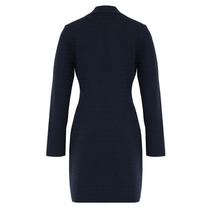 CELENA KNIT MINI DRESS IN NAVY
