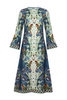 TOWNES DRESS IN BIRDS OF A FEATHER NAVY
