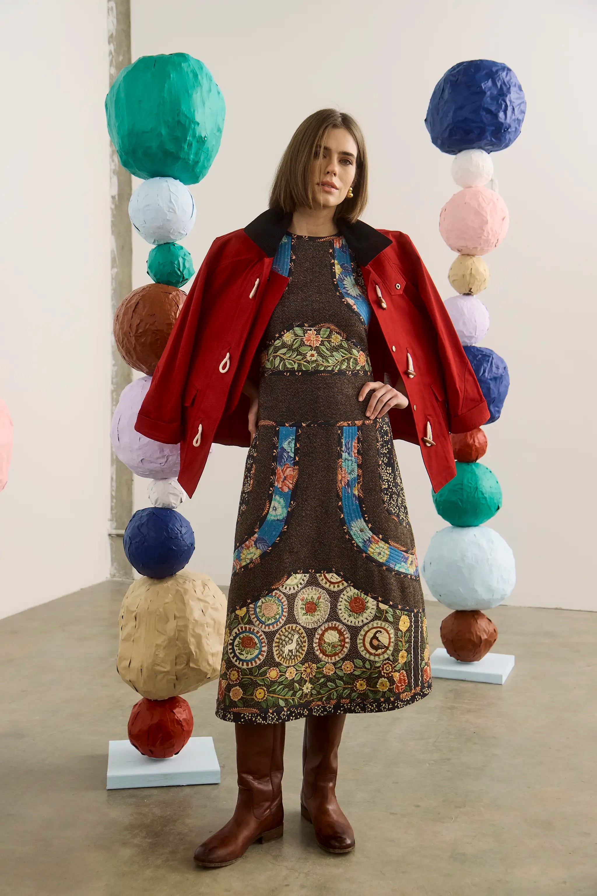 MOIRA DRESS IN HIGH COUNTRY TWEED