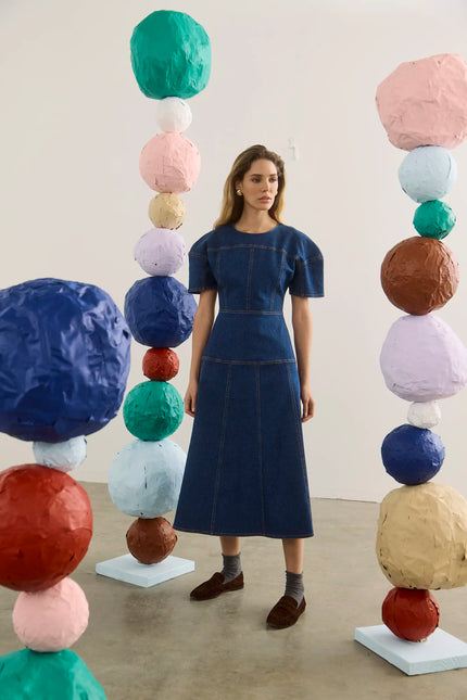 LOVING DRESS IN BLUE RIDGE DENIM