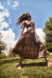 BELLAMY DRESS IN GLEN PAISLEY