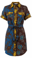 NICOLE DRESS IN WILD VINE MIX