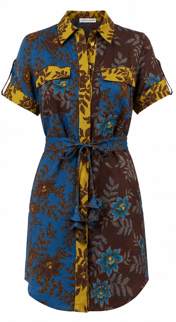 NICOLE DRESS IN WILD VINE MIX