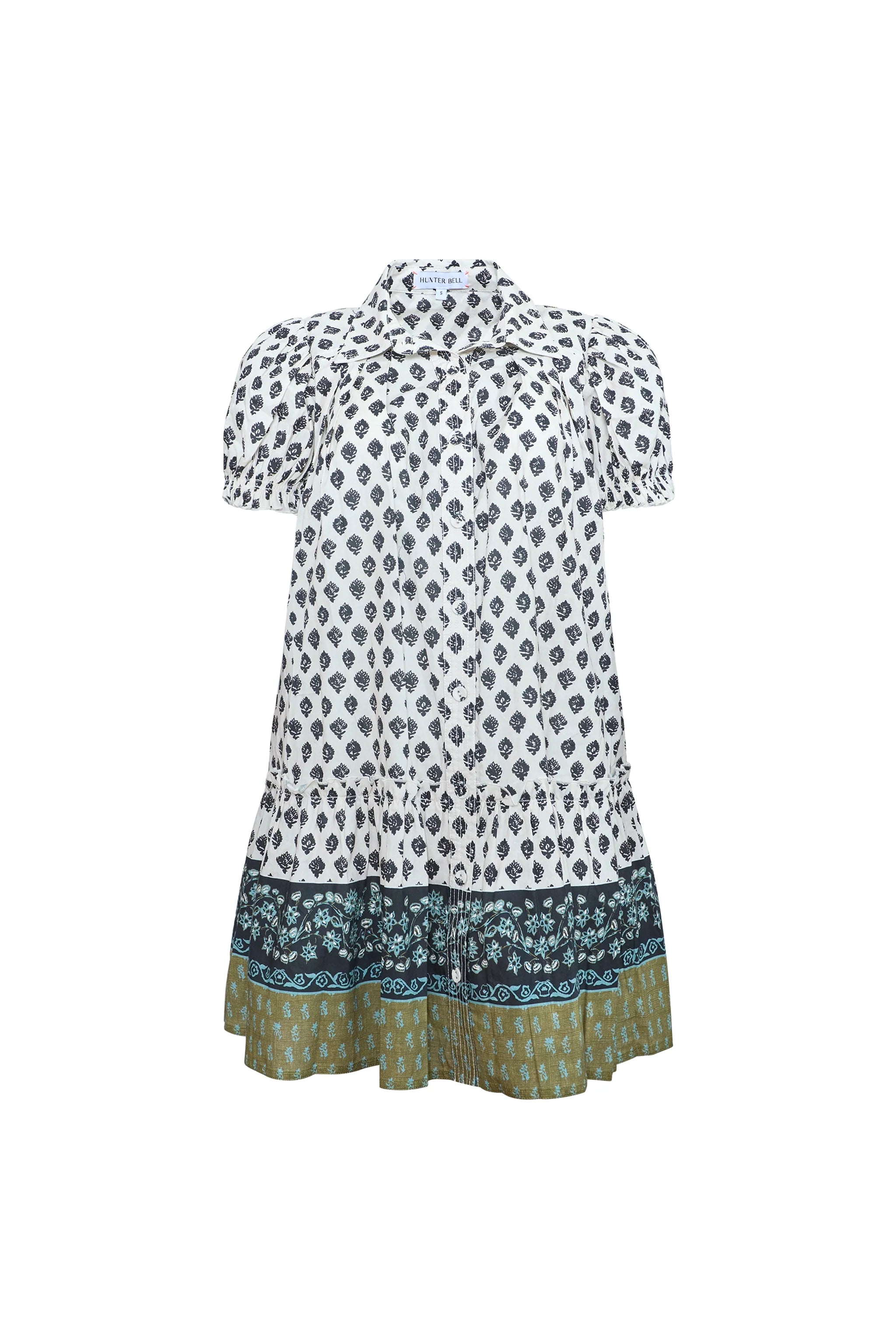 DRIFTER MINI DRESS IN THISTLE AND CREAM