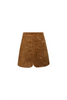 DOTTIE SKIRT IN SADDLE