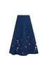 IDA SKIRT IN ATELIER SPLATTER NAVY