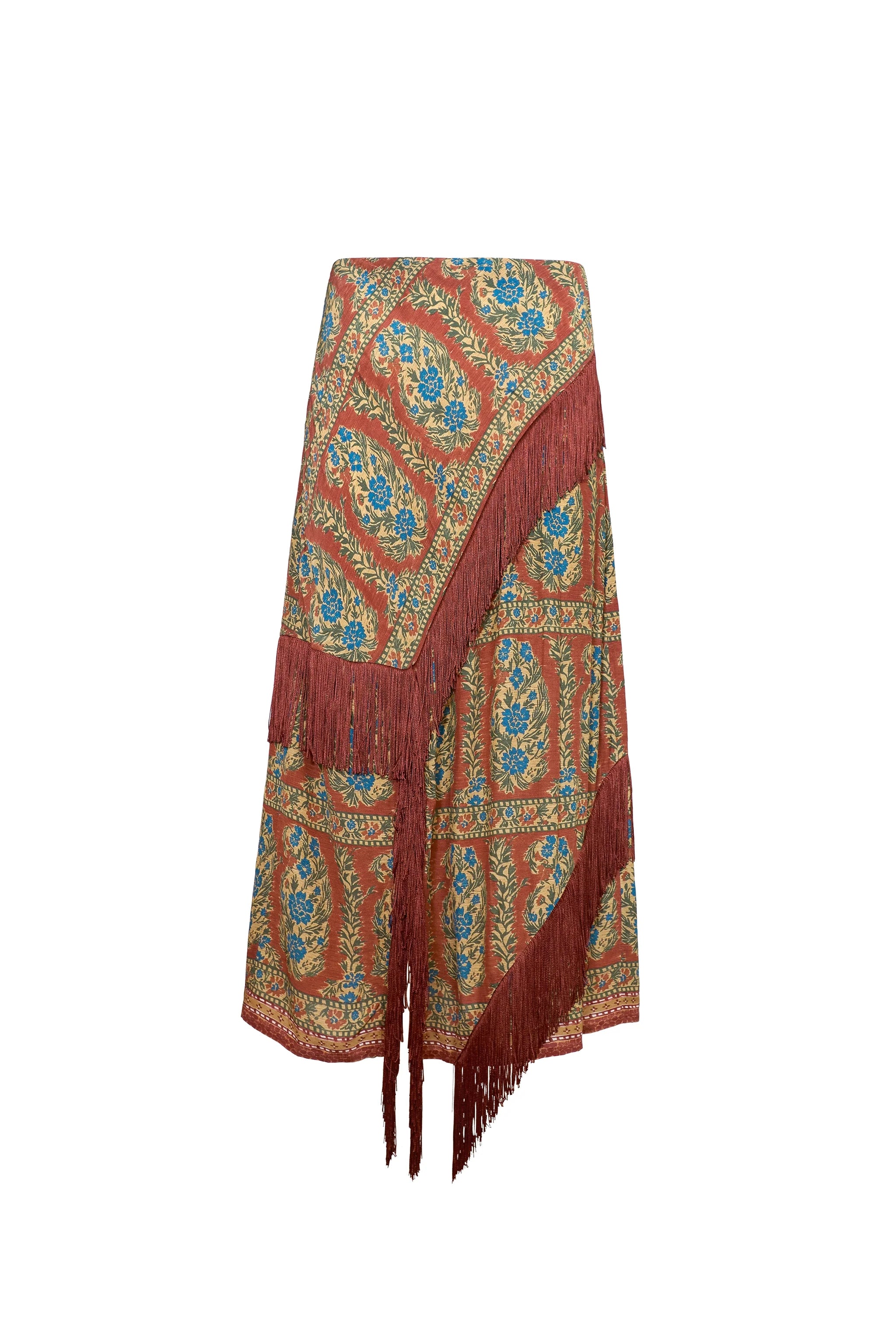 ALLYNE SKIRT IN AMBER GLEN BROWN