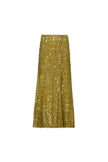 LINDSEY SKIRT IN MOSS SEQUIN