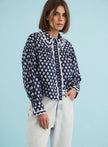 FINCH TOP IN THISTLE AND VINE BLUE