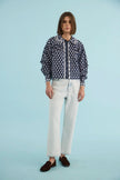 FINCH TOP IN THISTLE AND VINE BLUE