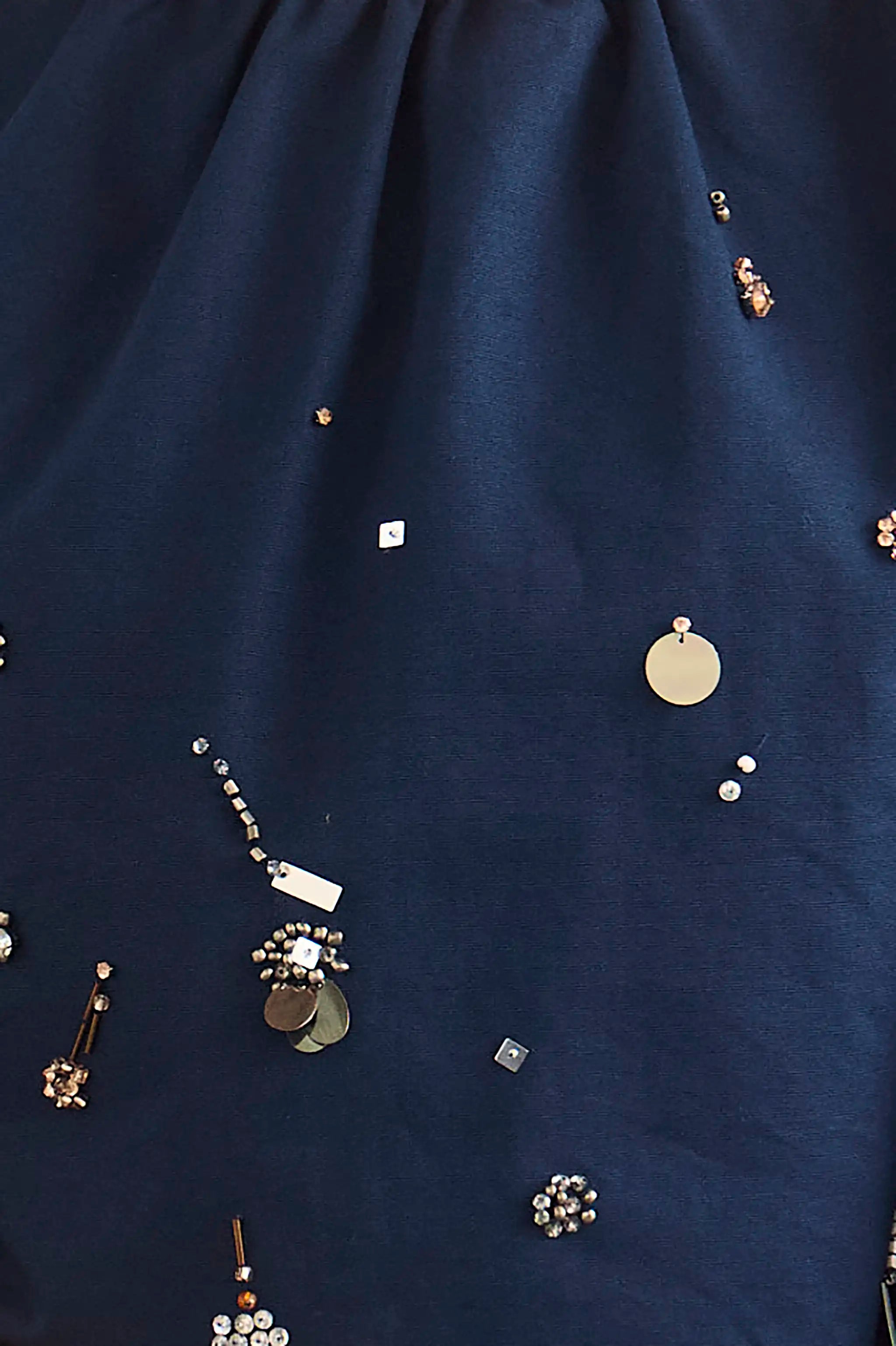 RUE BLOUSE IN ATELIER SPLATTER NAVY