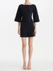 SELF KNIT MINI FLOWER EMBROIDERED DRESS