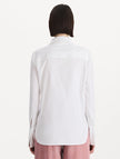 BEADED MIXED BOTANICAL STRETCH TWILL BLOUSE