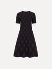 ARGYLE KNIT DRESS