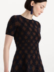 ARGYLE KNIT DRESS