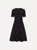 ARGYLE KNIT DRESS