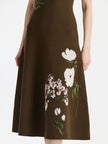 MIXED BOTANICAL JACQUARD DRESS