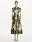 MAPLE LEAVES COTTON POPLIN DRESS