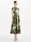 MAPLE LEAVES COTTON POPLIN DRESS