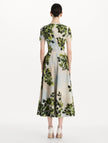 MAPLE LEAVES COTTON POPLIN DRESS