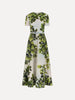 MAPLE LEAVES COTTON POPLIN DRESS