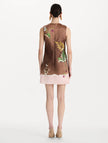 MIXED BOTANICAL SHIFT DRESS