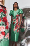 VASPER DRESS IN EVERGREEN CONSERVATORY