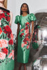 VASPER DRESS IN EVERGREEN CONSERVATORY