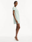 BEADED BOW DETAIL SHIFT DRESS