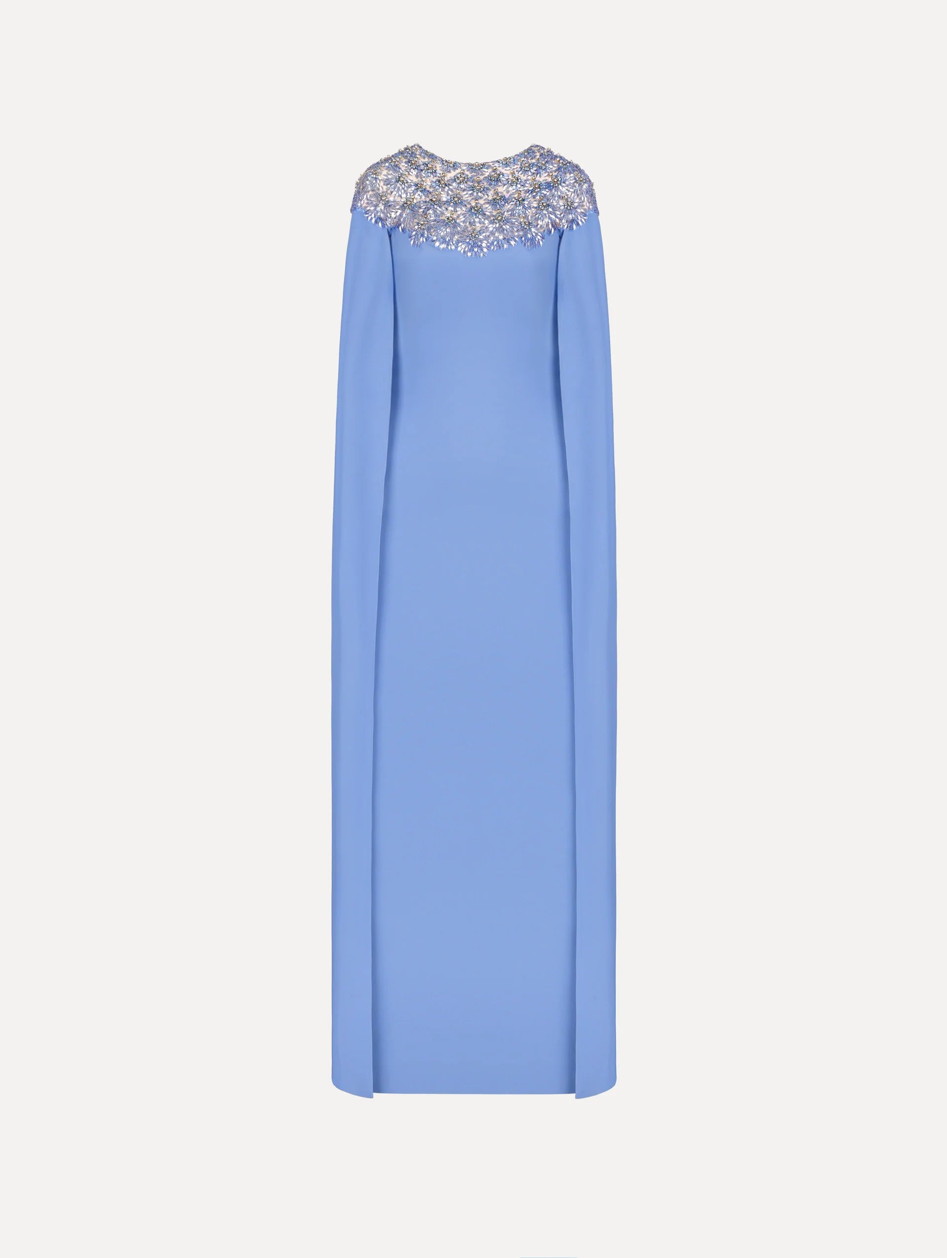 CRYSTAL AND GLASS EMBROIDERED CAFTAN